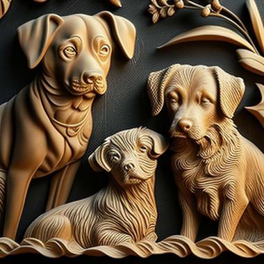 3D model dogs (STL)